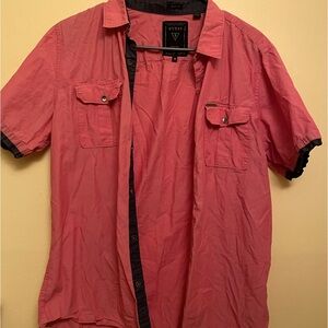 Pink guess button up